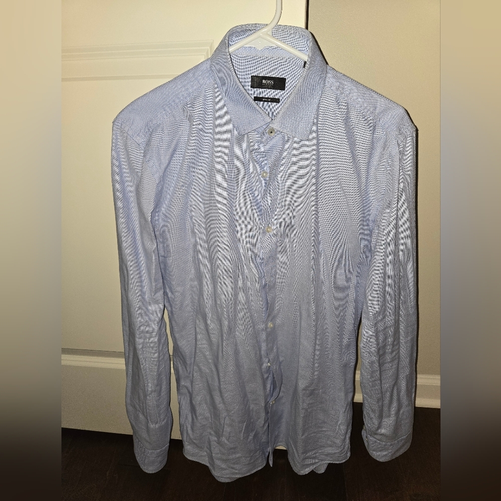 Men's Hugo Boss Slim Fit Light Blue Dress Shirt